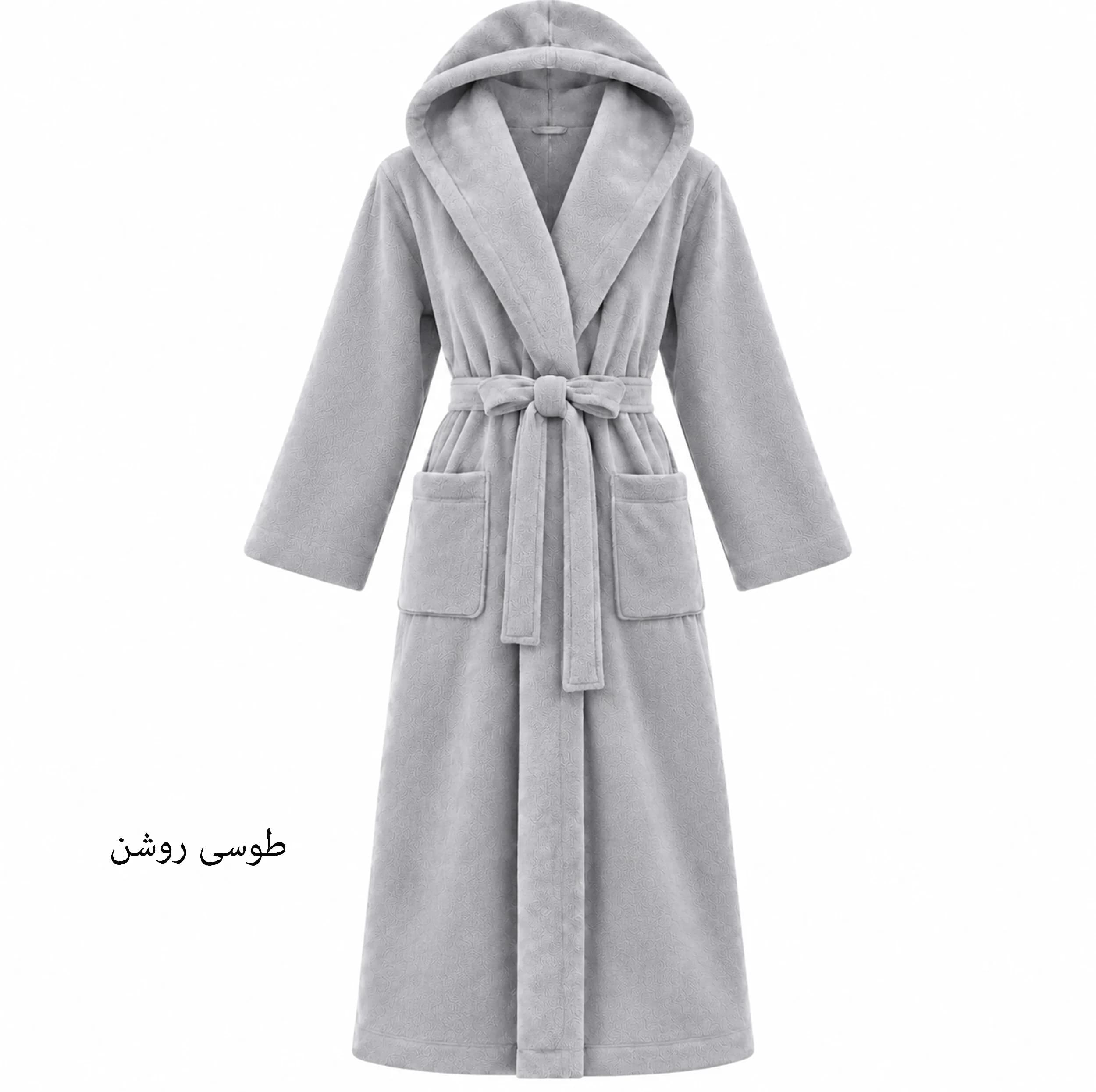 حوله پالتویی هنرمند مدل Classic Plain سایز ۱۲۵ مناسب برای قد ۱۶۰ الی ۱۸۰ سانتی متر — تصویر ۷