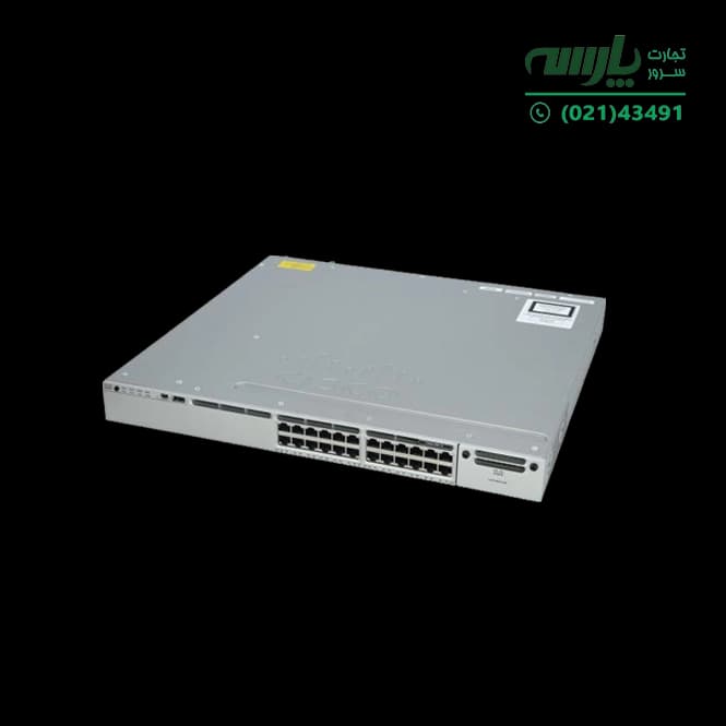 سوئیچ شبکه PoE+ سیسکو 24 پورت WS-C3850-24P-E