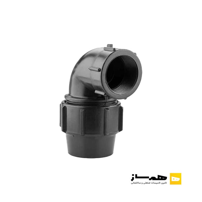 زانو ماده پلی اتیلن پیچی