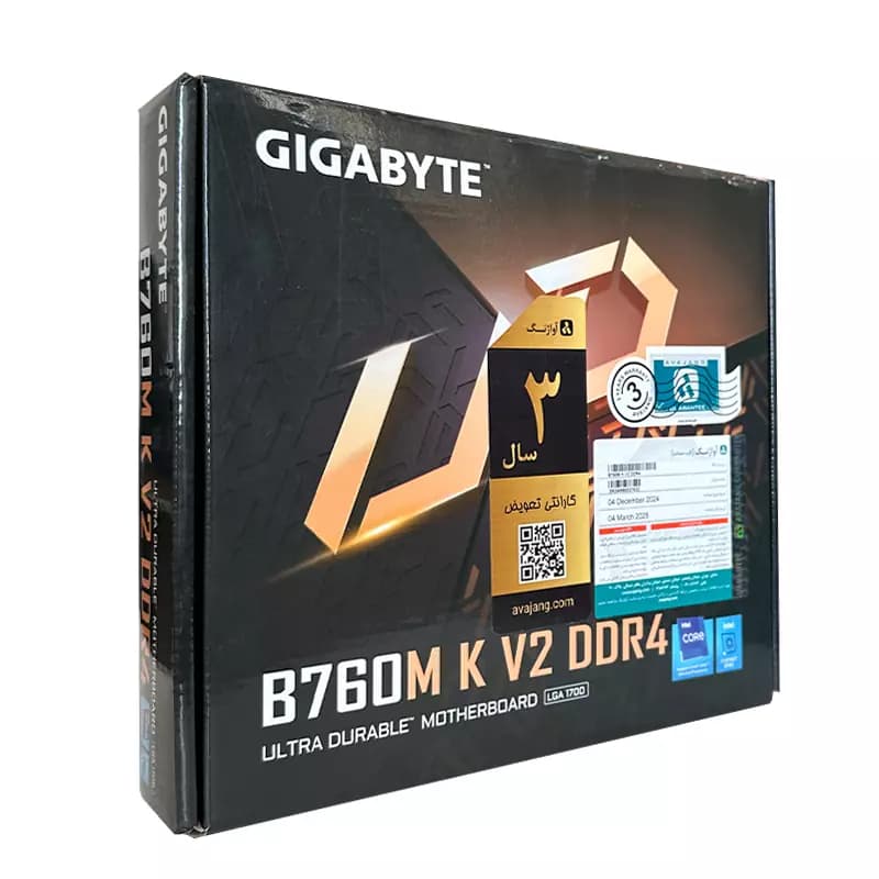 مادربرد گیگابایت Gigabyte B760M V2 DDR4 استوک در حد نو گارانتی تا 1406/12 — تصویر ۵