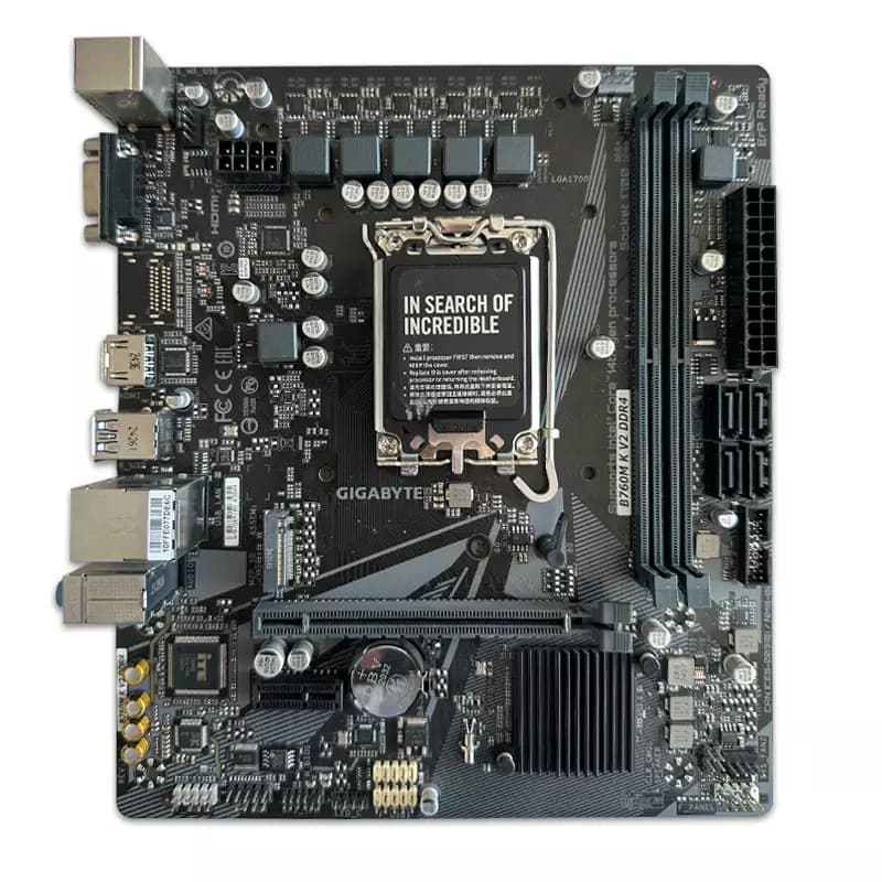 مادربرد گیگابایت Gigabyte B760M V2 DDR4 استوک در حد نو گارانتی تا 1406/12 — تصویر ۲