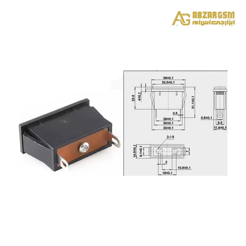 پریز برق روپنلی 220 ولت AC مدل AC-103 — تصویر ۵