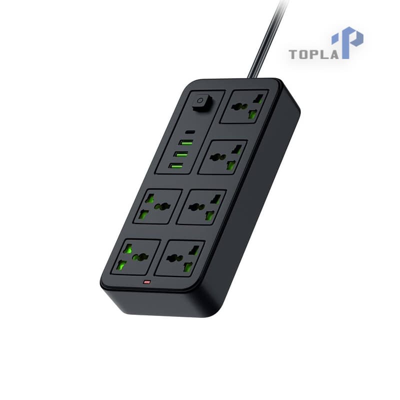 چندراهی برق Porodo مدل Universal Sockets 6 خروجی کابل ۳ متری