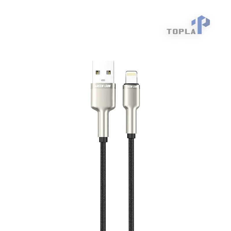 کابل شارژ Green Lion مدل USB-A به Lightning |با روکش کنفی،10وات 1متری — تصویر ۲