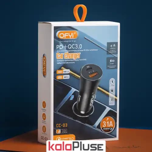 شارژر فندکی 2 خروجی OFYi مدل cc-03