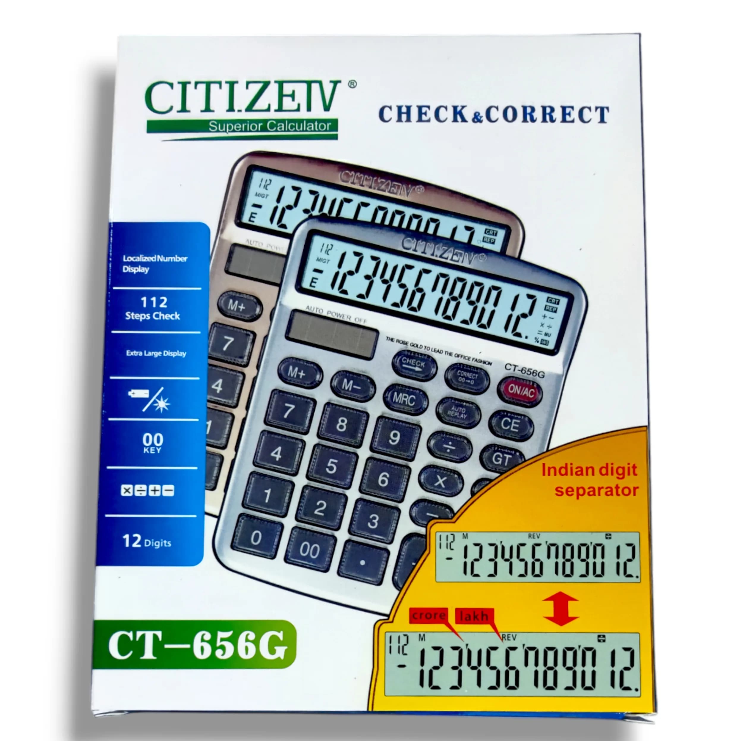 ماشین حساب مدل CT-656G — تصویر ۲