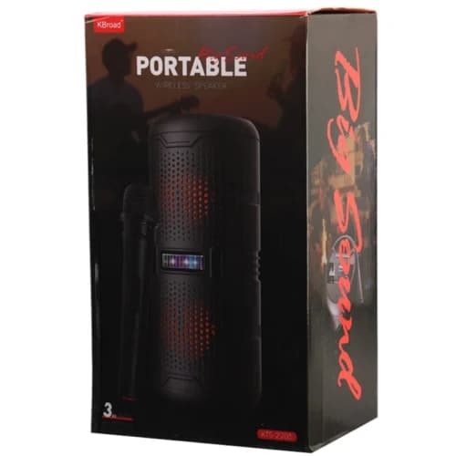اسپیکر بلوتوثی کی برود KTS-2205 + میکروفون پک ضعیف — تصویر ۲