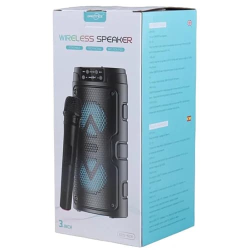 اسپیکر بلوتوثی گریت نایس GTS-1926 + میکروفون پک ضعیف — تصویر ۲