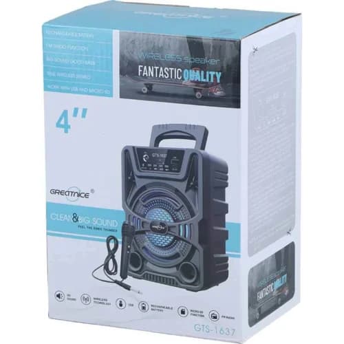 اسپیکر بلوتوثی گریت نایس GTS-1637 + میکروفون — تصویر ۷