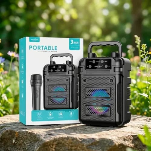 اسپیکر بلوتوثی گریت نایس GTS-2333 + میکروفون — تصویر ۳