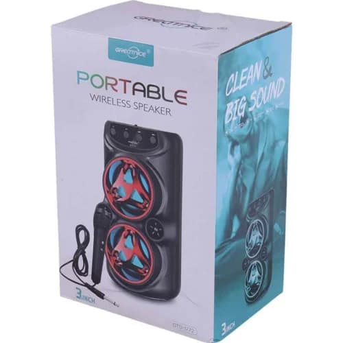 اسپیکر بلوتوثی گریت نایس GTS-1772 + میکروفون پک ضعیف — تصویر ۲