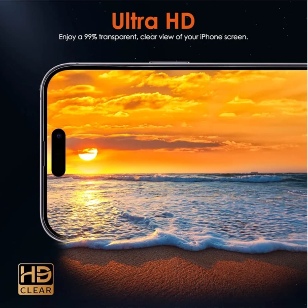 گلس صفحه نمایش و پشت iPhone 15 Pro نانو هیدروژل مات — تصویر ۶