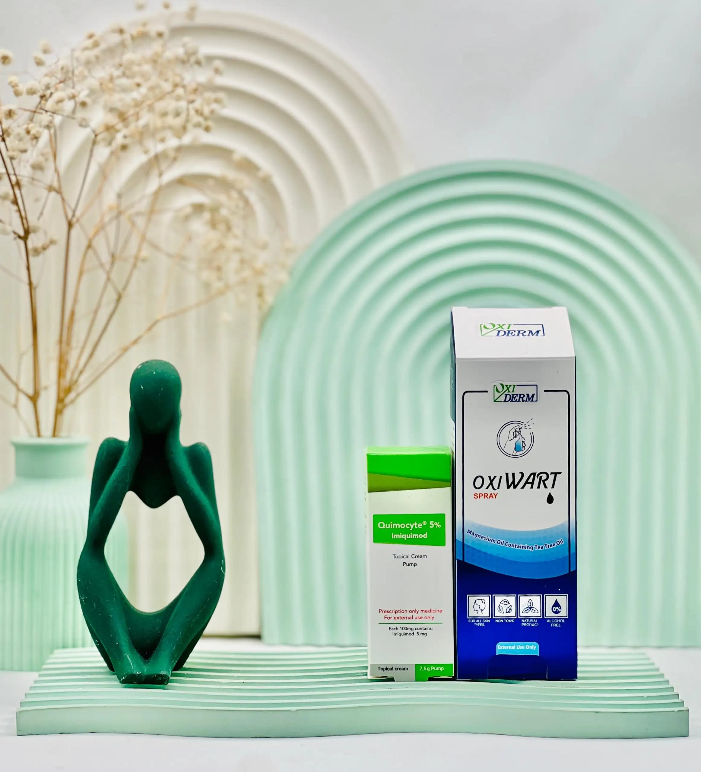 پک اسپری اکسی وارت + کرم کیموسایت (فروش حضوری با نسخه پزشک)