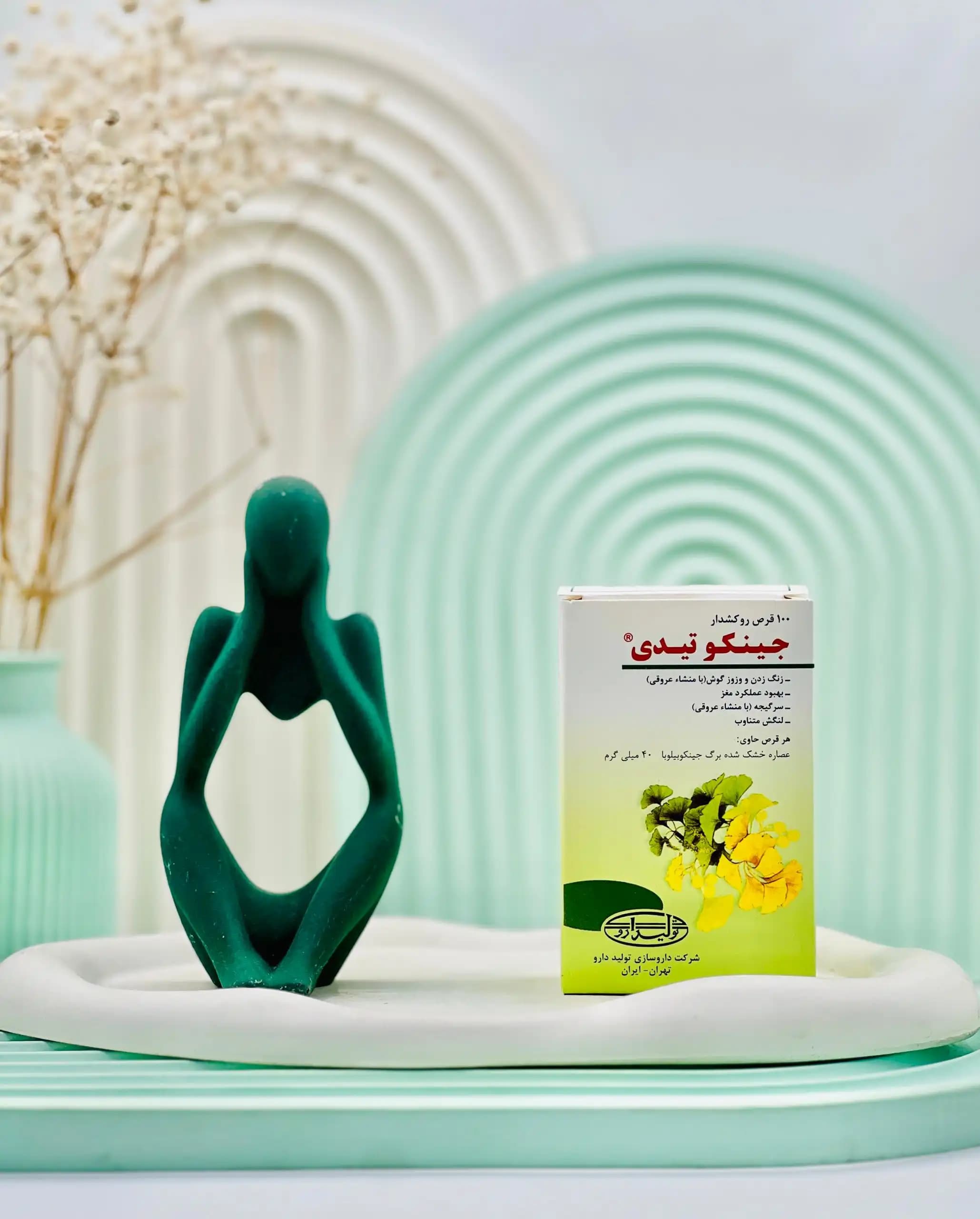 قرص جینکو تیدی 40 میلی گرم تولید دارو 100 عددی — تصویر ۲
