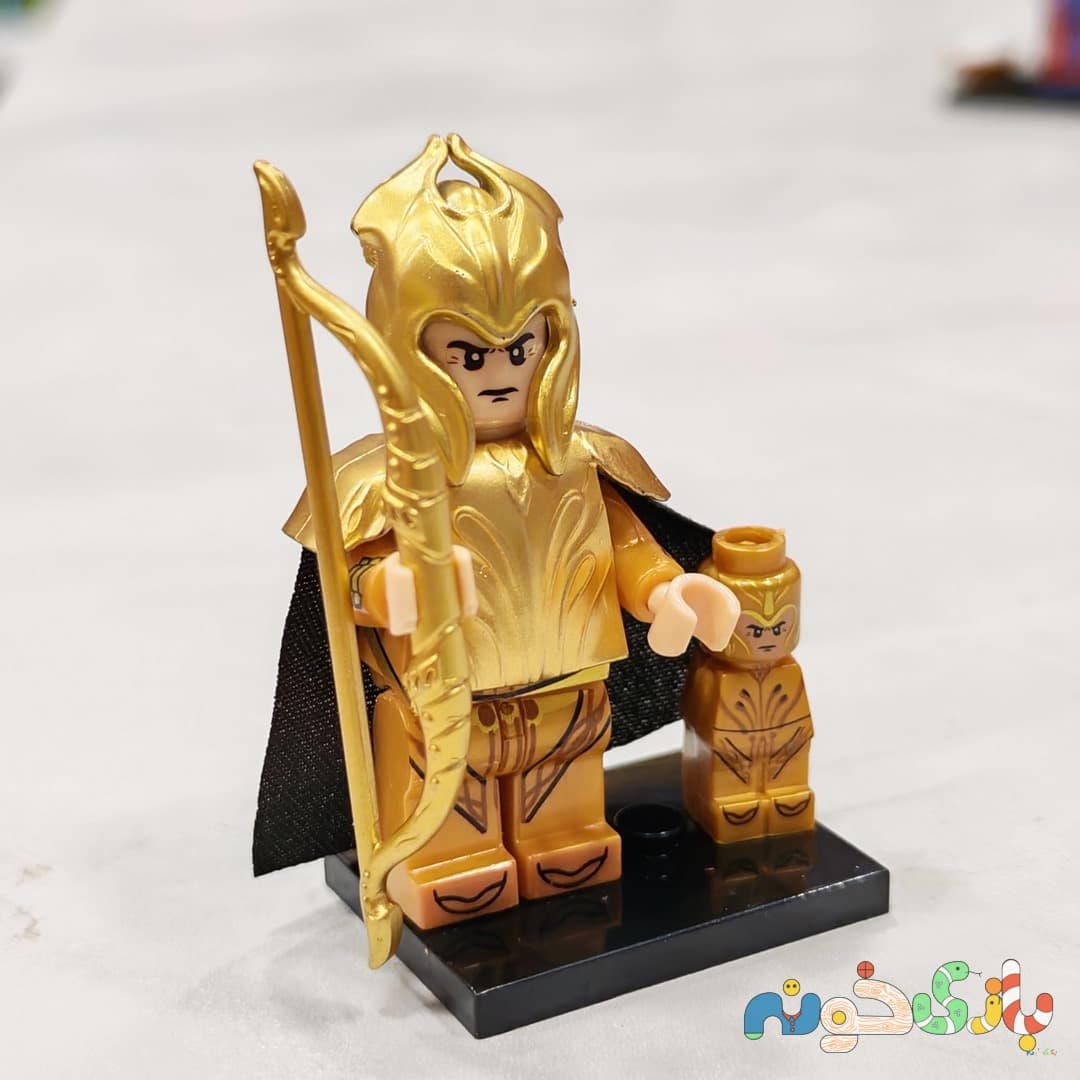 مینی‌فیگور لگو پادشاه الف طلایی Elven King سبک ارباب حلقه‌ها — تصویر ۴