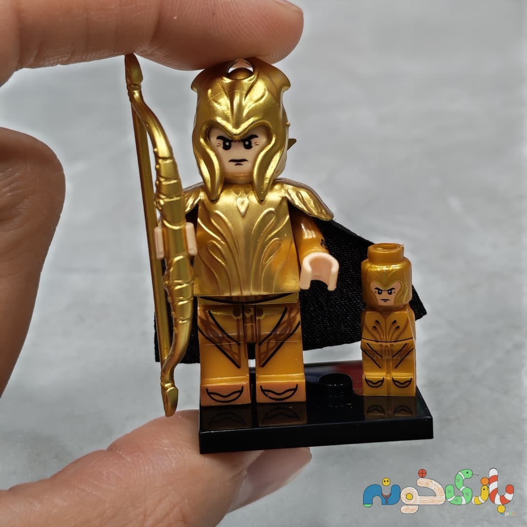 مینی‌فیگور لگو پادشاه الف طلایی Elven King سبک ارباب حلقه‌ها — تصویر ۲