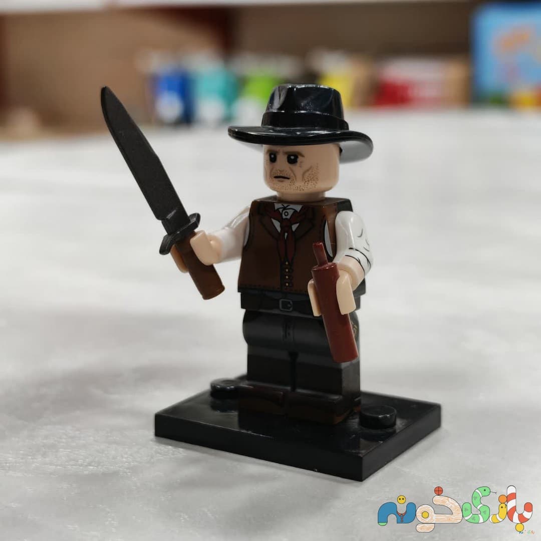 لگو مینی‌فیگور رد دد؛ گاوچران غرب وحشی با شمشیر و بطری فیگور کلکسیونی Red Dead — تصویر ۳