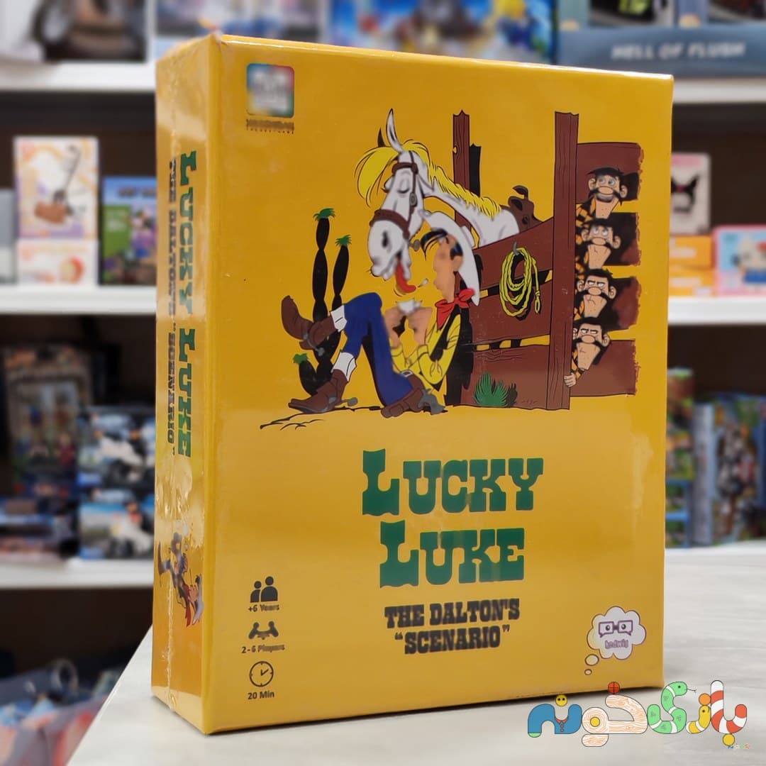 بازی فکری لوکی لوک Lucky Luke سناریو دالتون‌ها بازی کارتی سرعتی و خانوادگی