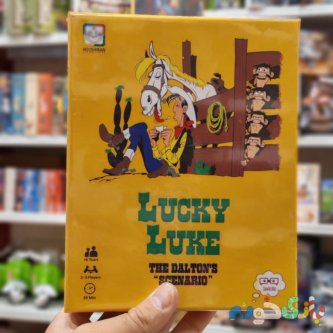 بازی فکری لوکی لوک Lucky Luke سناریو دالتون‌ها بازی کارتی سرعتی و خانوادگی — تصویر ۳