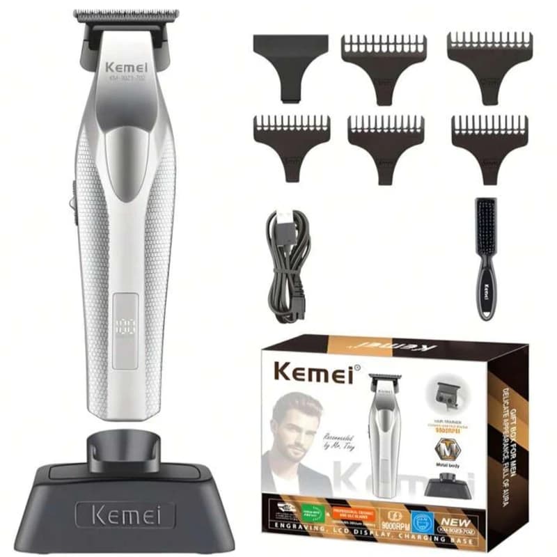ماشین اصلاح صفرزن و خط زن حرفه ای کیمی مدل KM-3023-702 — تصویر ۳