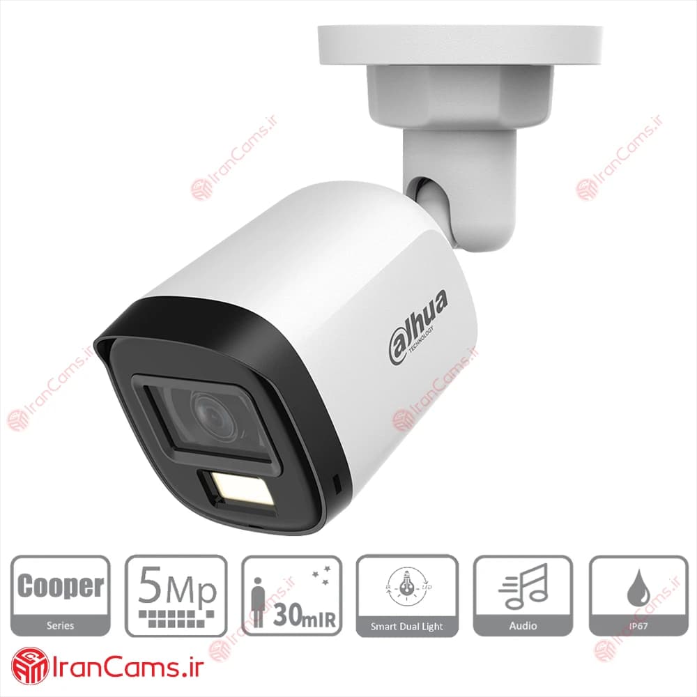 دوربین مداربسته بولت 5 مگاپیکسلی داهوا DH-HAC-B1A51P-U-IL-A — تصویر ۲