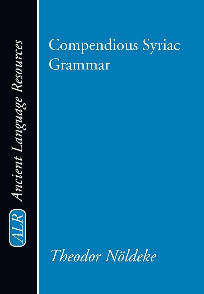 کتاب Syriac Grammar (دستور زبان سریانی) نسخه انگلیسی PDF