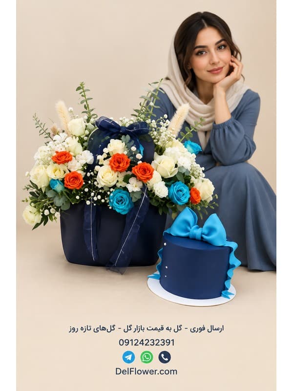 تاج گل رسمی شرکتی مدل لیناس | هدیه سازمانی شیک