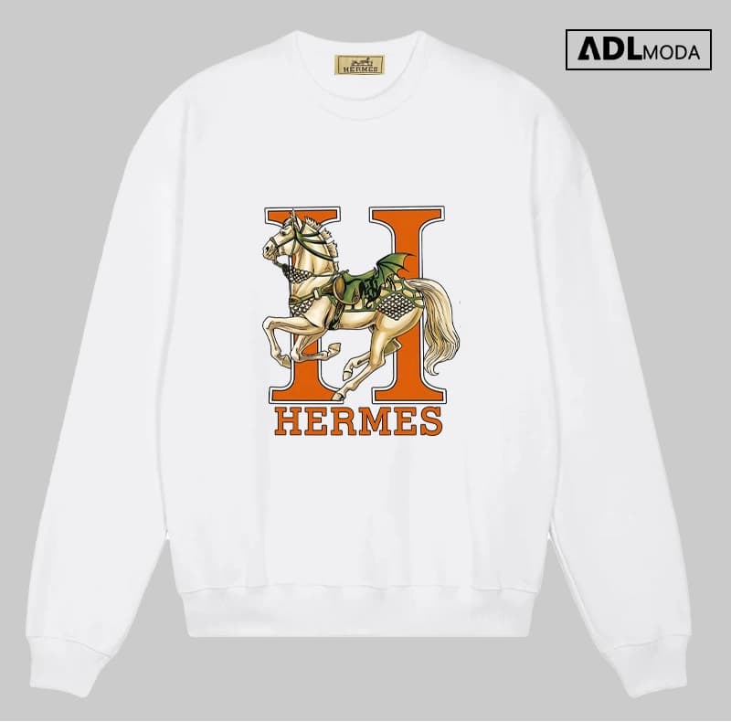 دورس سفید هرمس (Hermes) طرح اسب و H | استایل لوکس و کلاسیک