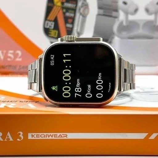 ساعت هوشمند (اسمارت واچ) مدل KW52 Ultra3 + ایرپاد — تصویر ۶