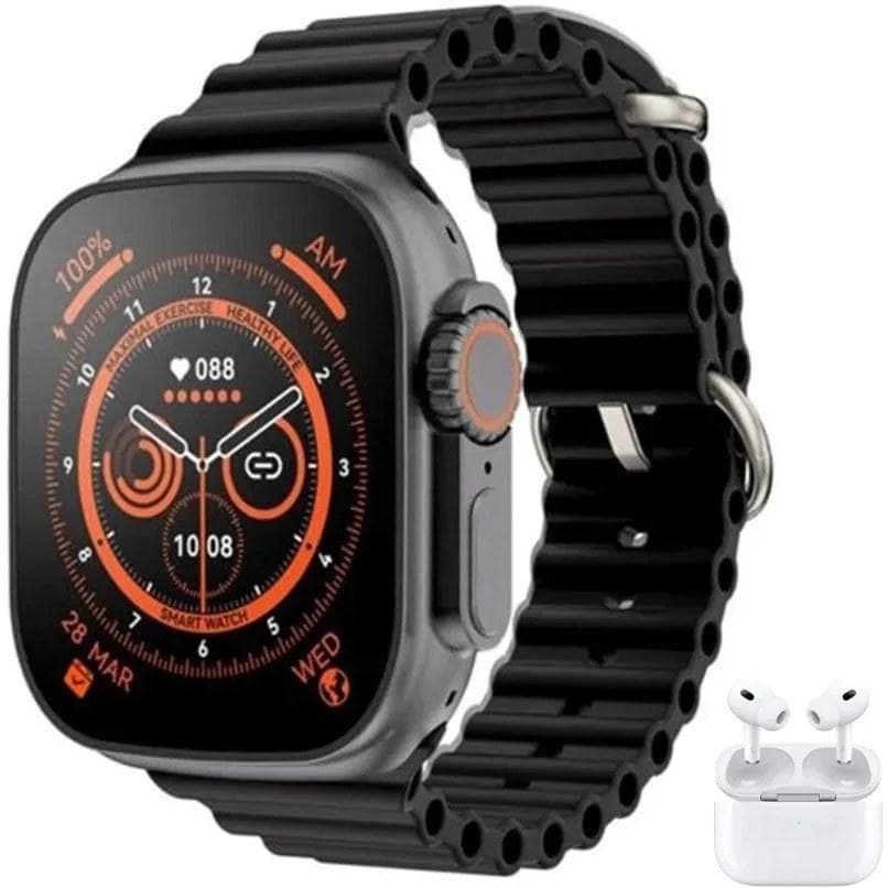 هوشمند KW56 Ultra3 ⌚ + ایرپاد هدیه و ۷ بند رنگی