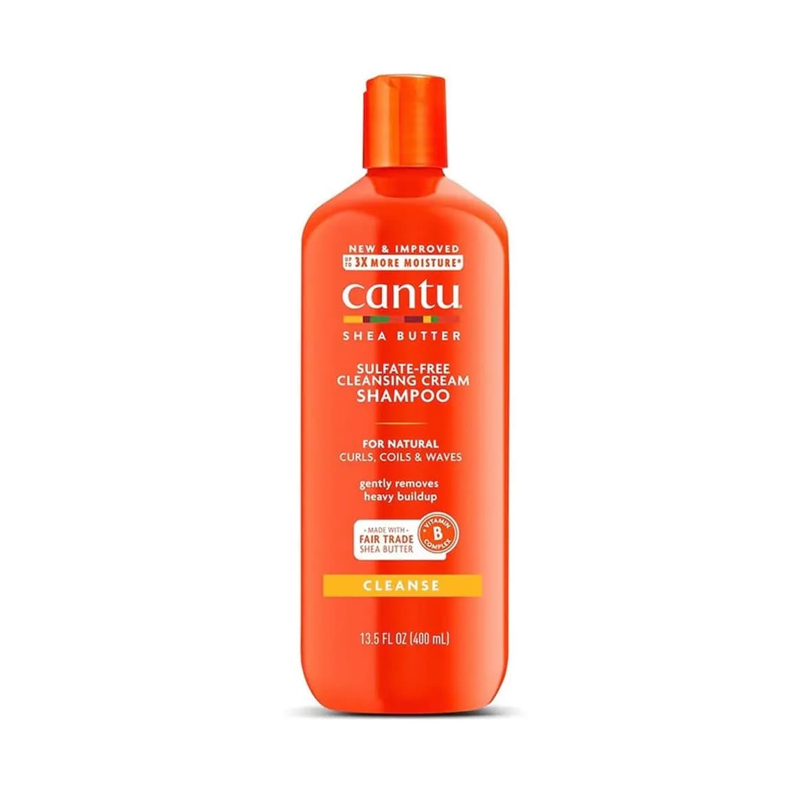 شامپو کرمی فاقد سولفات Cantu Shea Butter حجم ۴۰۰ میلی لیتر
