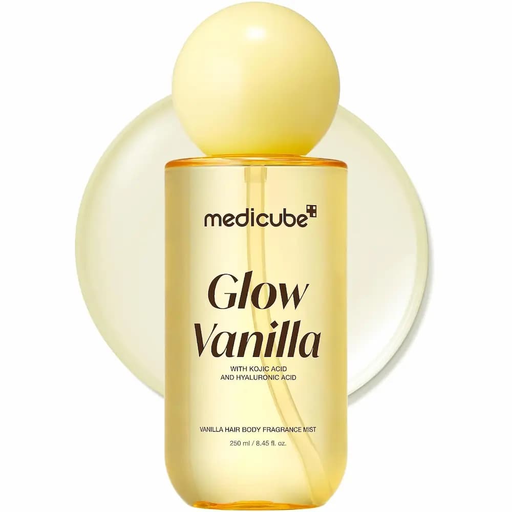 میست مو و بدن وانیلی مدیکیوب Glow Vanilla حجم ۲۵۰ میلی لیتر — تصویر ۲