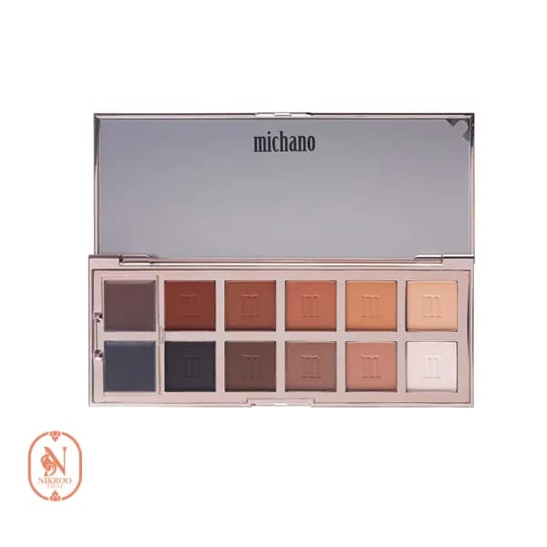 پالت سایه 12 رنگ میچانو مدل NUDE WHISPE