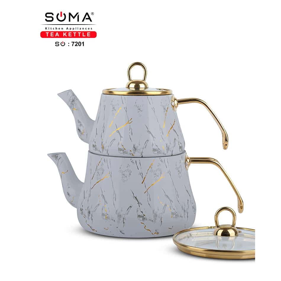 کتری قوری ماربل سوما 7201 (طوسی) «ارسال رایگان»