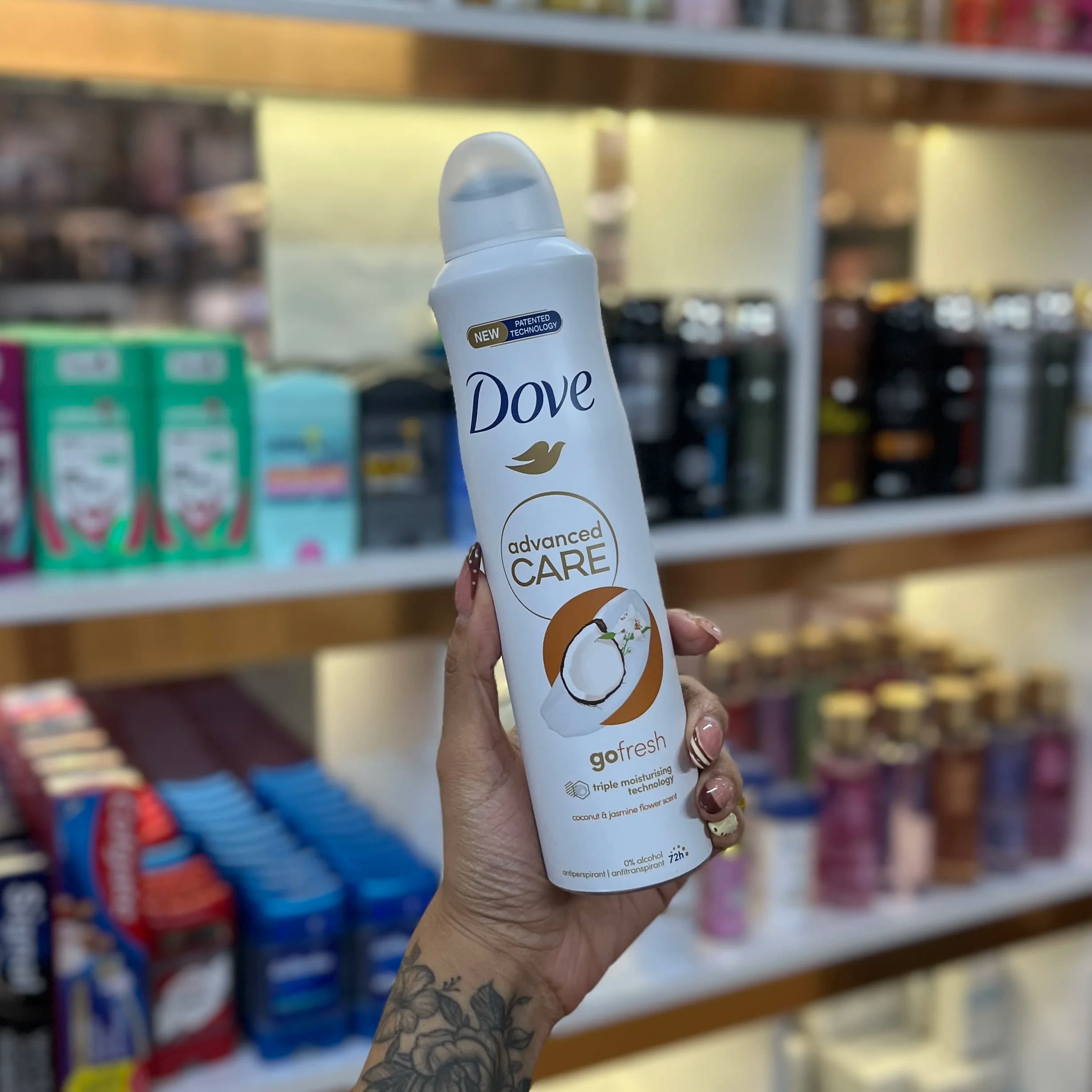اسپری ضد تعریق داو نارگیل و گل یاس اورجینال 250 میل مدل Advanced Care