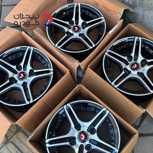 رینگ اسپرت ووسن رخ تراش مشکی سایز 16 اروند [کد 054] — تصویر ۳