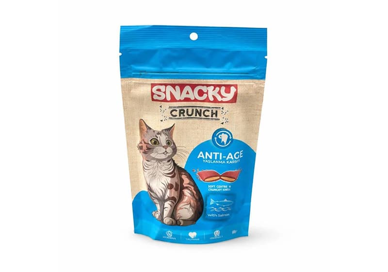 تشویقی گربه اسنکی کرانچ در 4 طعم 240 گرم Snacky Crunch — تصویر ۲