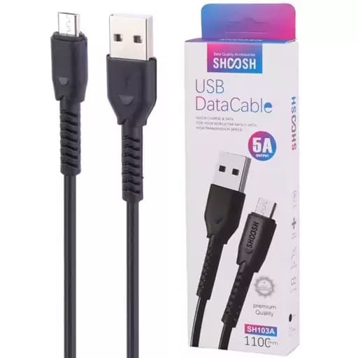 کابل فست شارژ میکرو شوش SH-103A به طول 110 سانتی متر