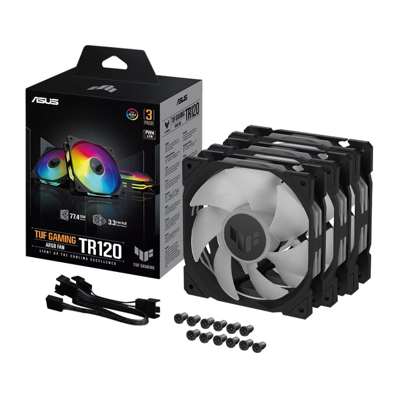 فن کیس ایسوس مدل TUF Gaming TR120 ARGB 3in1 — تصویر ۴