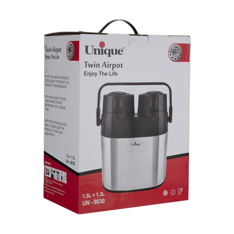 فلاسک یونیک مدل دوقلو کد 9030 گنجایش 1.3 لیتر — تصویر ۴