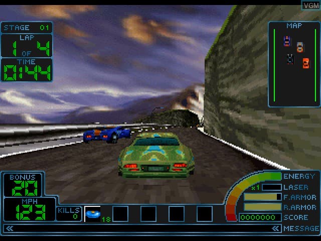 بازی Impact Racing برای PS1 — تصویر ۳