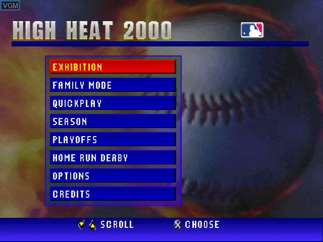 بازی High Heat Baseball 2000 برای PS1 — تصویر ۴