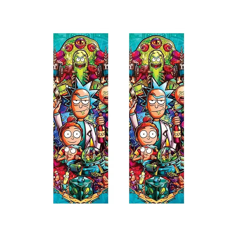 برچسب ستون خودرو طرح rick and morty کد 02 بسته دو عددی — تصویر ۲