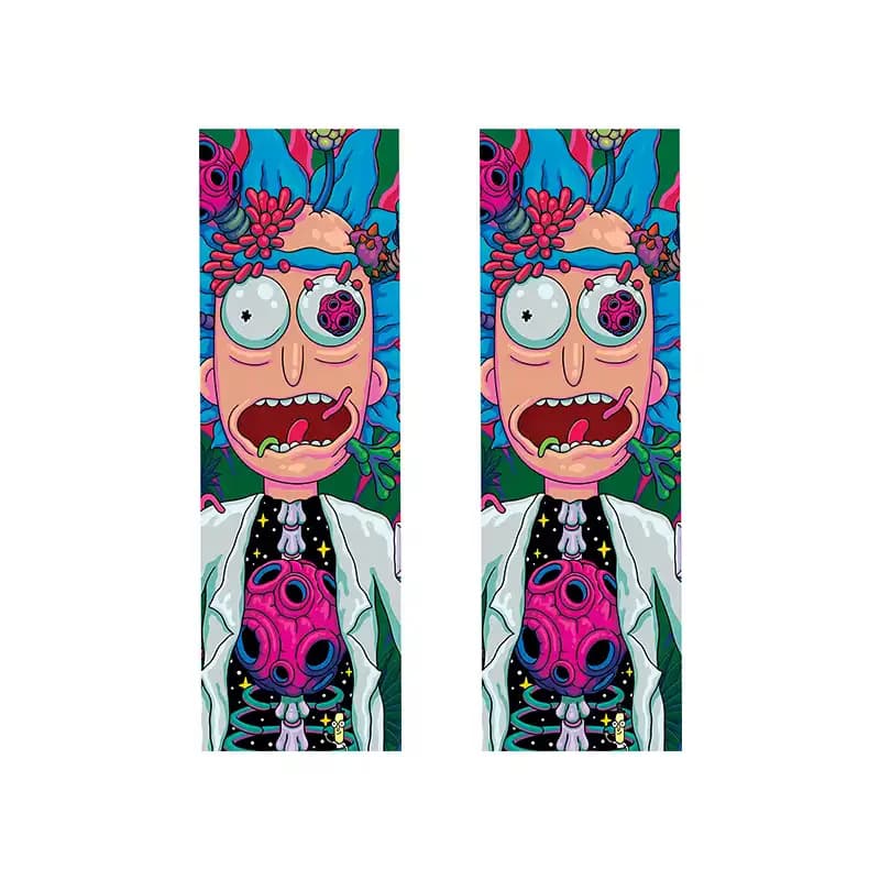 برچسب ستون خودرو طرح rick and morty کد 01 بسته دو عددی — تصویر ۲