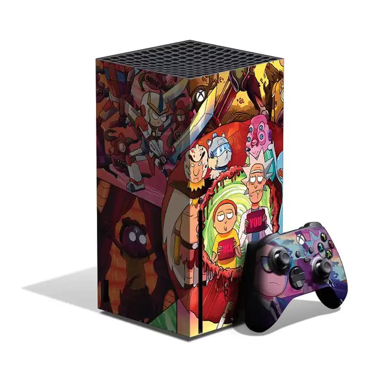 اسکین Xbox series x طرح rick and morty 03
