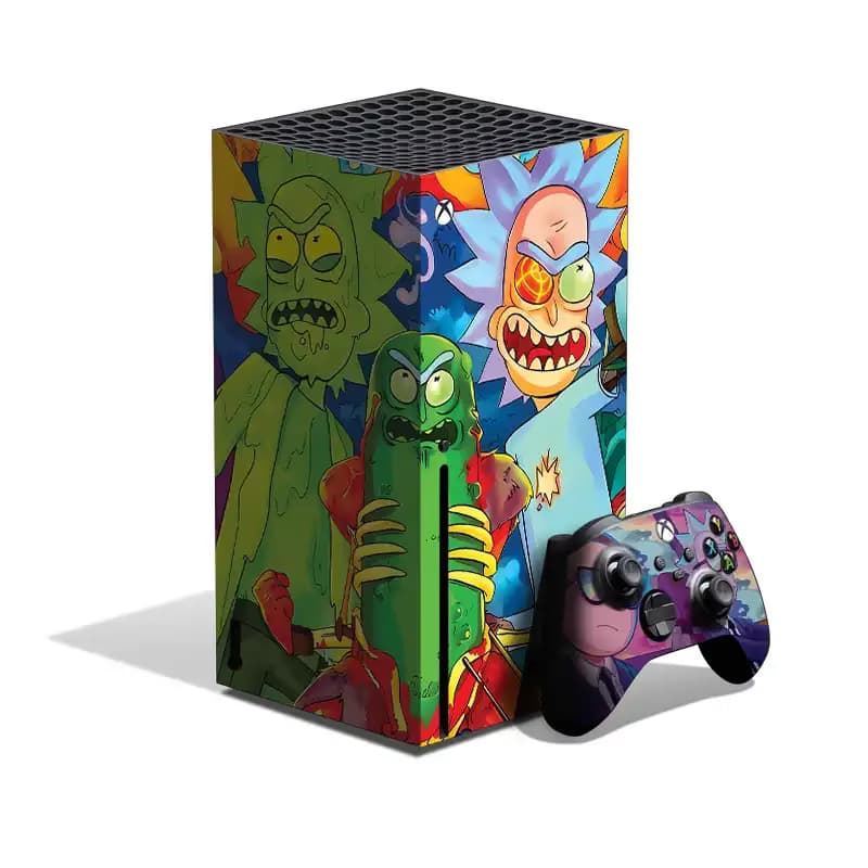 اسکین Xbox series x طرح rick and morty 02