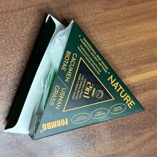 صابون رزماری رویش مجدد و ضد ریزش نیچر اصل اورجینال وارداتی تقویت مو ریش ابرو صابون مثلثی سبز رزماری — تصویر ۶