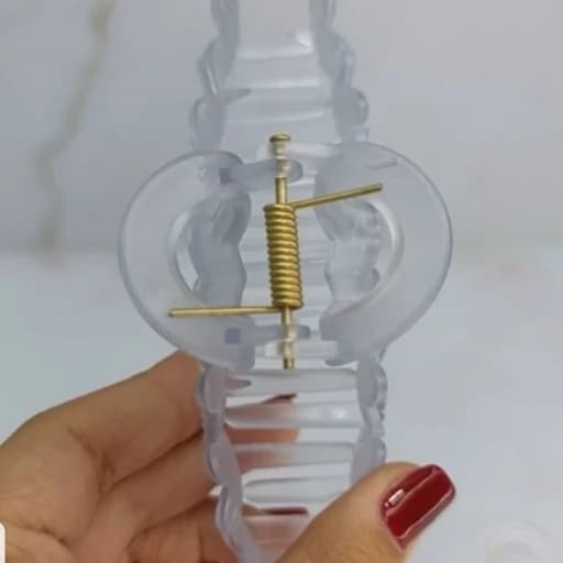 کیلیپس گل یخی کره ای اورجینال ترند فانتزی کیوت پینترستی جمع کننده موها استایل خاص و شیک دخترانه گیره مو کش مو — تصویر ۳
