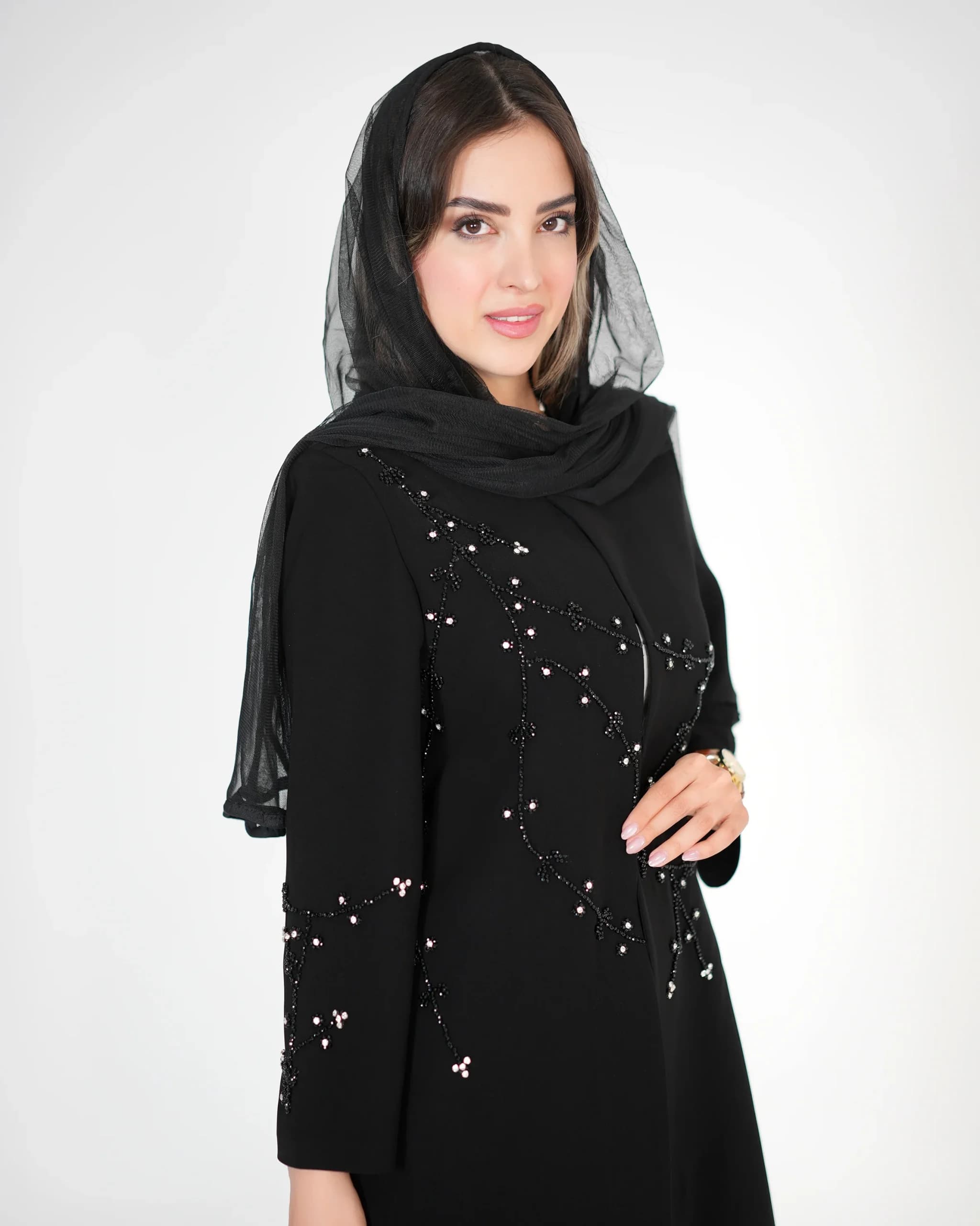 مانتو مجلسی منجوق دوزی کد 539 (495) — تصویر ۲