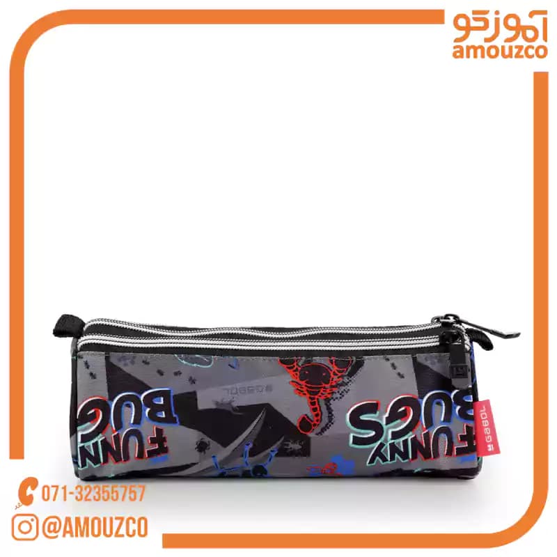 جامدادی سه زیپ Bugs سایز 22×7×7 گابل (2026) — تصویر ۴